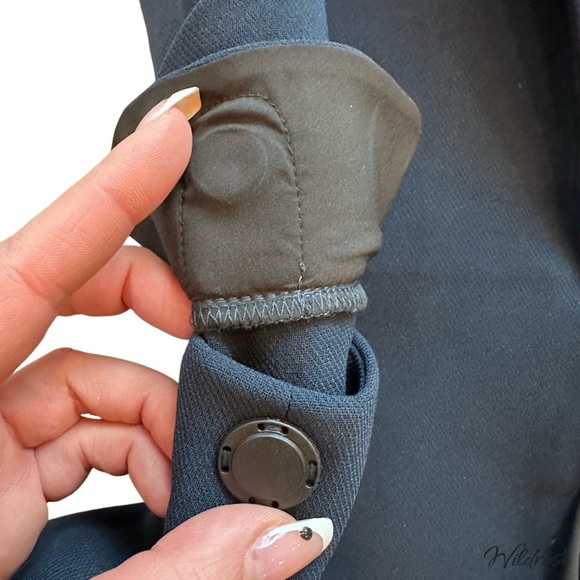 Byron Lars Blue Structured Pockets Tailored Blazer SZ 6 - Picture 6 of 13